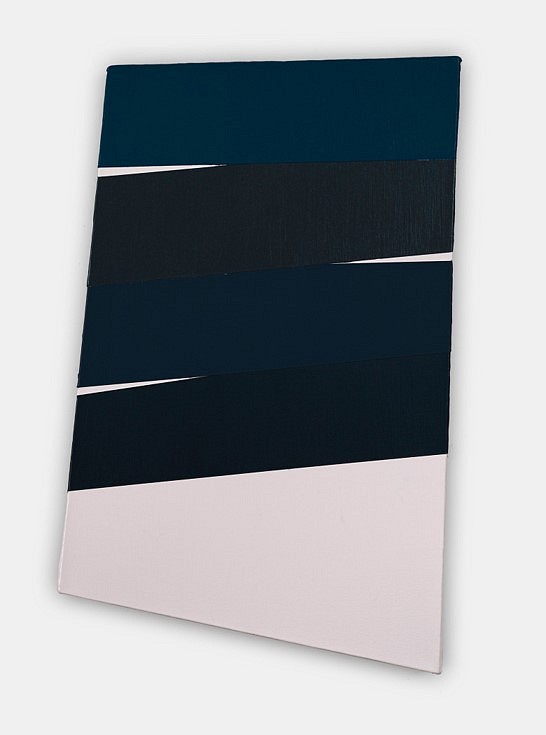 Li Trincere
pink/blueband, 2018
acrylic on canvas, 36 x 30 in.