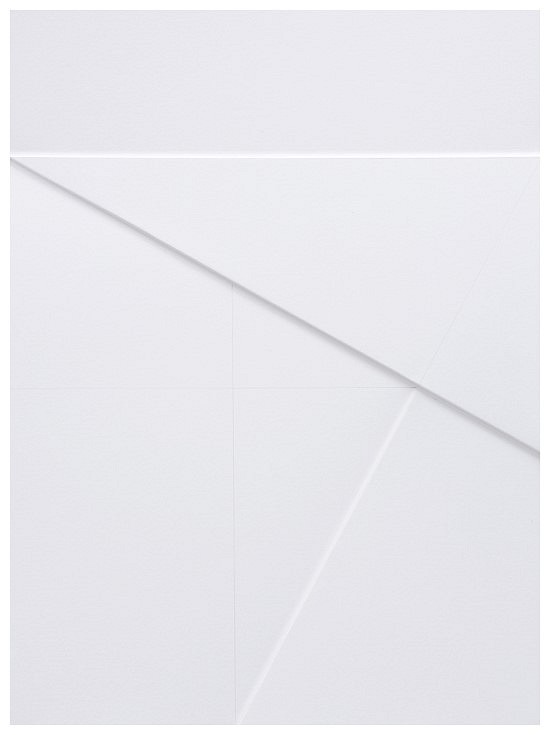 Antje Blumenstein
five lines 15, 2014
paper grooved, pencil, 28.5 x 21 cm