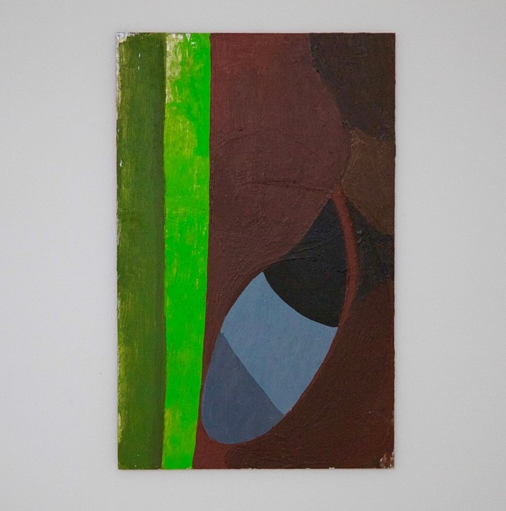 Paul Becker
Untitled (Sling), 2015
oil on metal, 38 x 21 cm