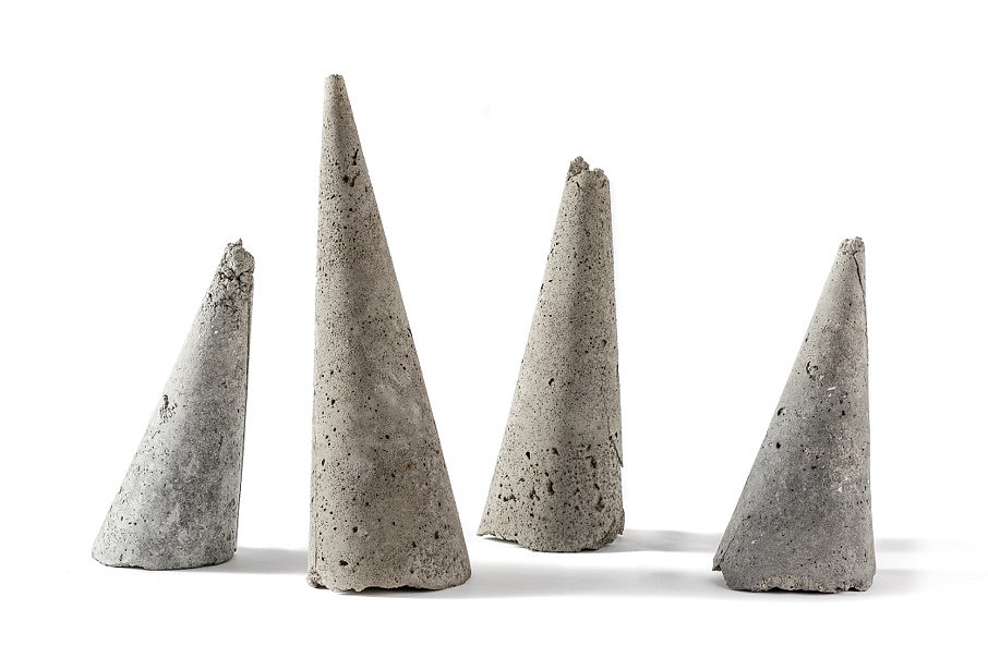 Alessandro Biggio
(ongoing), 2012
ash cones, 8 x 3 x 2 to 5 x 2 x 2 inches