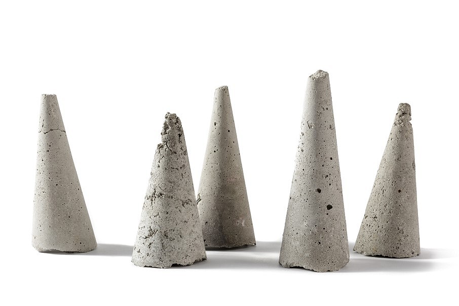 Alessandro Biggio
(ongoing), 2012
ash cones, 6 x 2.5 x 2 to 5 x 2 x 2 inches