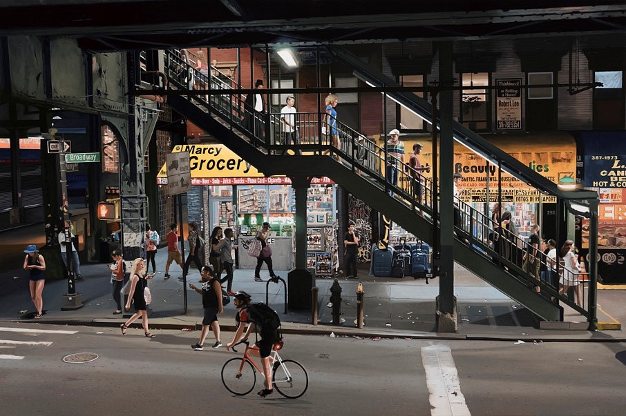 Seth Tane
Marcy Avenue, 2017
oil on panel, 48 x 72 in.