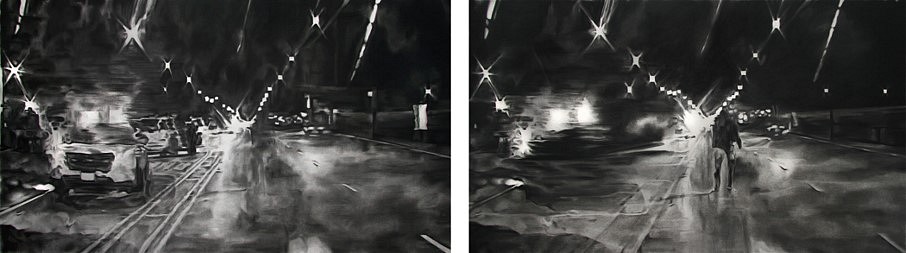 Shaun Leonardo
Laquan McDonald (drawing 1-2), 2016
charcoal on paper, 30 x 52 in.