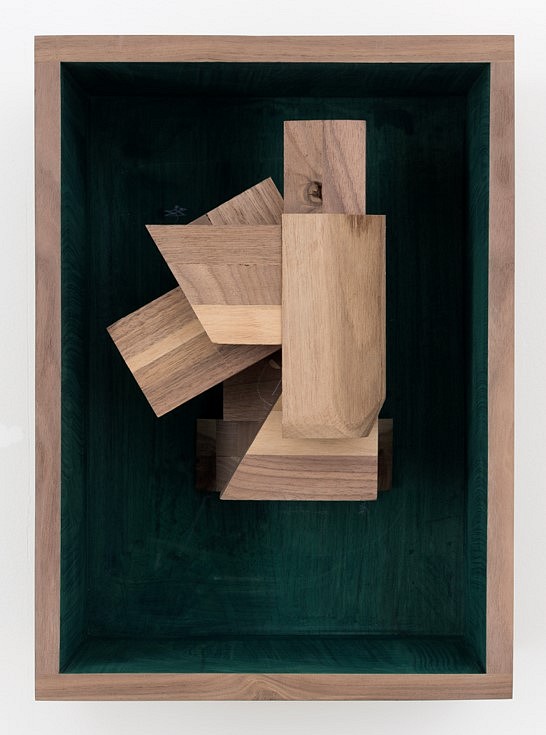 Øystein Aasan
ONCE REMOVED, when the veneer strips away, 2020
walnut models in walnut box with ink, 15 x 11 x 9 in.