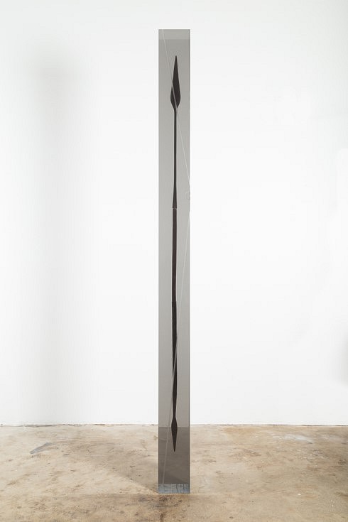 Matthew Angelo Harrison
Dark Silhouette: Remnant for Disruption, 2019
Spear, tinted polyurethane resin, 96 x 6 x 6 in.