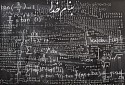 Pantea Karimi, Blackboard 2
2020, white chalk on paper