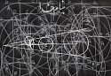Pantea Karimi, Blackboard 4
2020, white chalk on paper