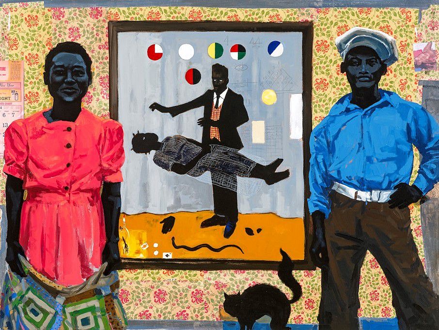 Ransome
Who Should own Black Art?, 2020
acrylic and collage, 36 x 48 in.