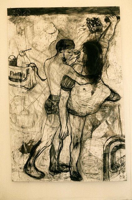 Kieran Carey
Resucitation, 1991
charcoal on paper, 52 x 80 in.