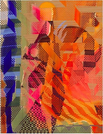 Miguel Arzabe
La Ardilla Guerrera, 2021
woven acrylic on canvas and linen, 78 x 60 in.