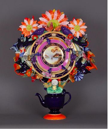 Joan Bankemper
Violet, 2019
assemblage, ceramic, grout, 29 x 19 x 10 in.