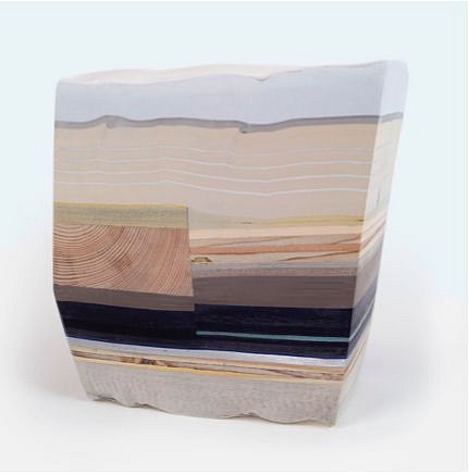 Bethany Johnson
Findings: Black Seam, 2021
foam, paper, plastic, plywood, vinyl, wood, 6 x 5 x 4 1/2 in.