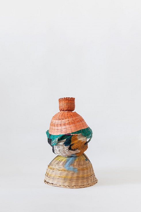 Dee Clements
Lilith, 2023
reed, dye, gouache, spray paint, polyurethane, 42 inches high x 27 inches in diameter