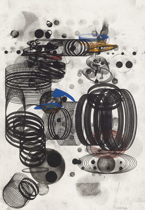 Chuck Holtzman
Untitled (#946), 2018
graphite, charcoal and colored pencil on paper, 10 x 7 in.