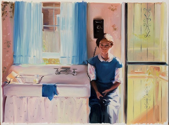 Leticia Sánchez Toledo
Between Blues, 2023
oil on paper, 18 x 24 in.